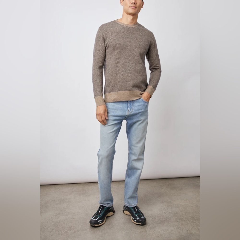 RAILS - Rune Sweater Flax Navy wool blended